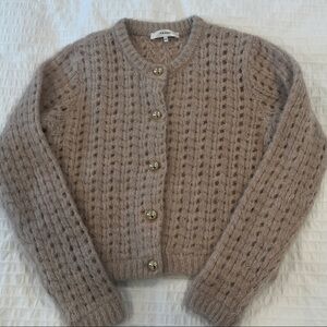 FRAME The Plush Cardigan in Mauve